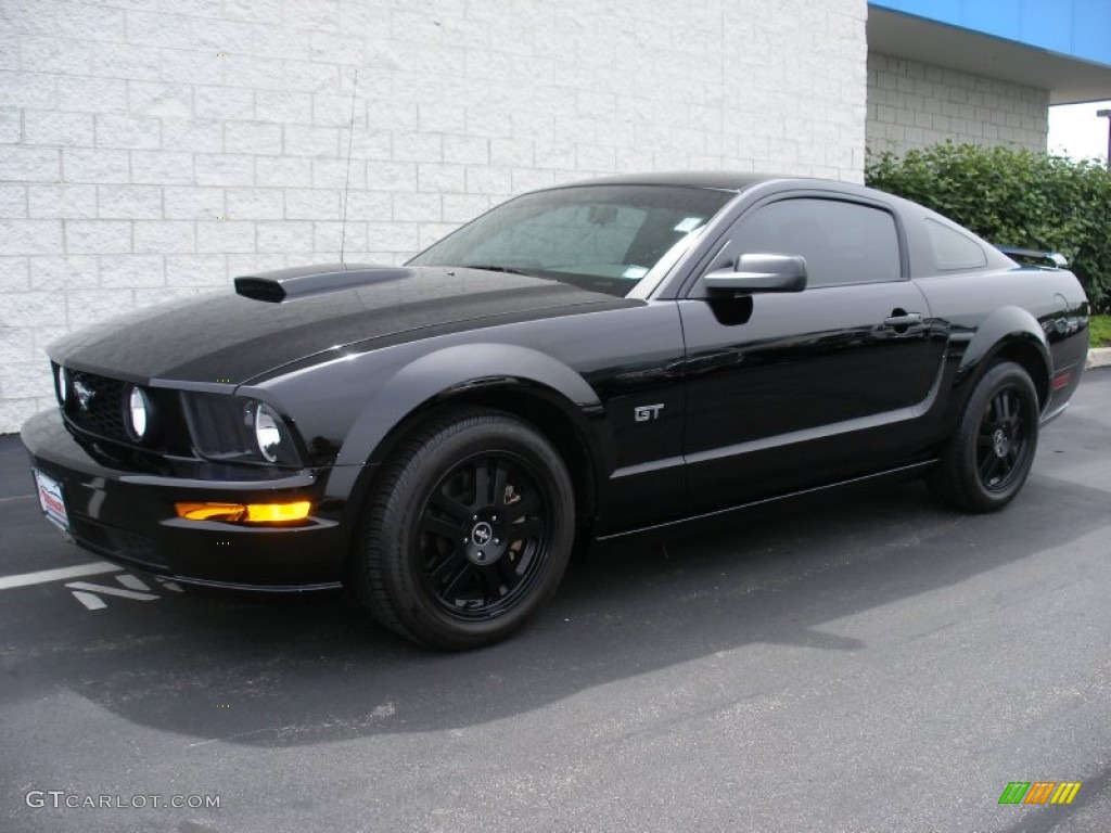 2008 Mustang GT Premium Coupe - Black / Dark Charcoal photo #1