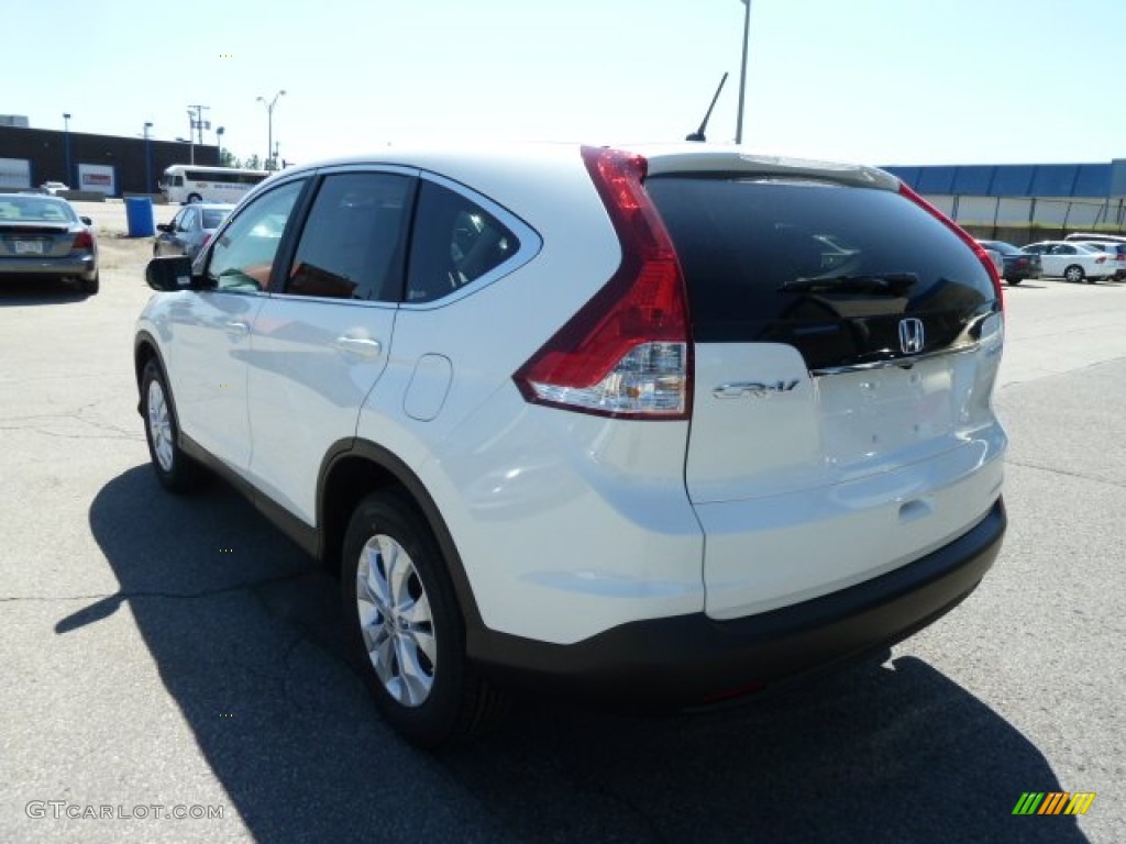 2012 CR-V EX 4WD - White Diamond Pearl / Beige photo #3