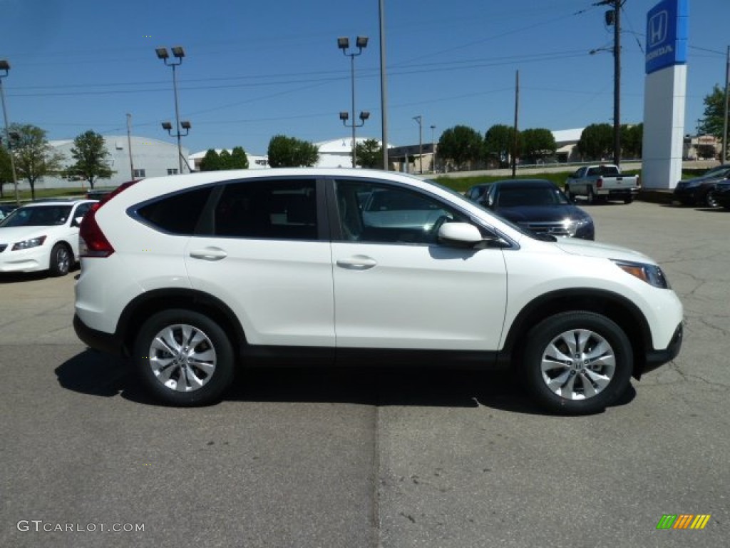 2012 CR-V EX 4WD - White Diamond Pearl / Beige photo #6