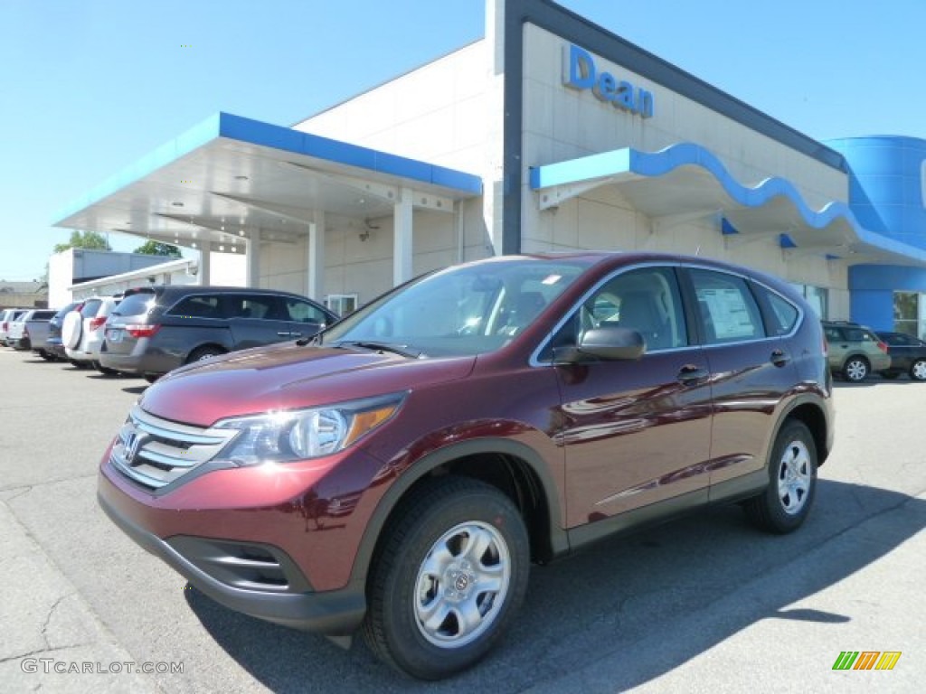 2012 CR-V LX 4WD - Basque Red Pearl II / Gray photo #1