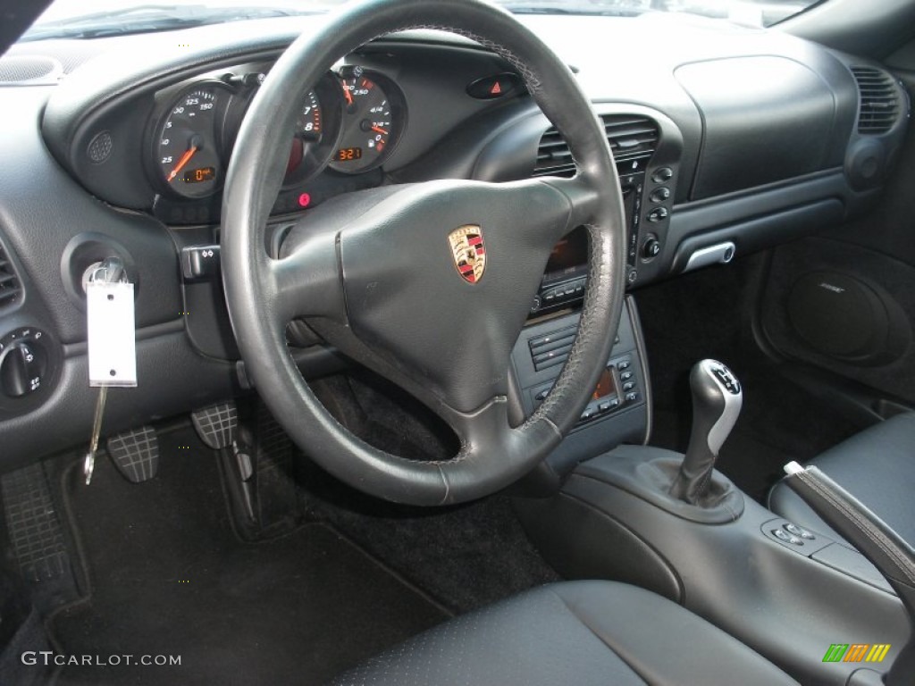 2004 Porsche Boxster Standard Boxster Model Black Dashboard Photo #65123137