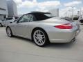 2011 Platinum Silver Metallic Porsche 911 Carrera S Cabriolet  photo #3