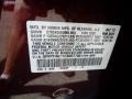  2012 Pilot LX 4WD Dark Cherry Pearl II Color Code R549P