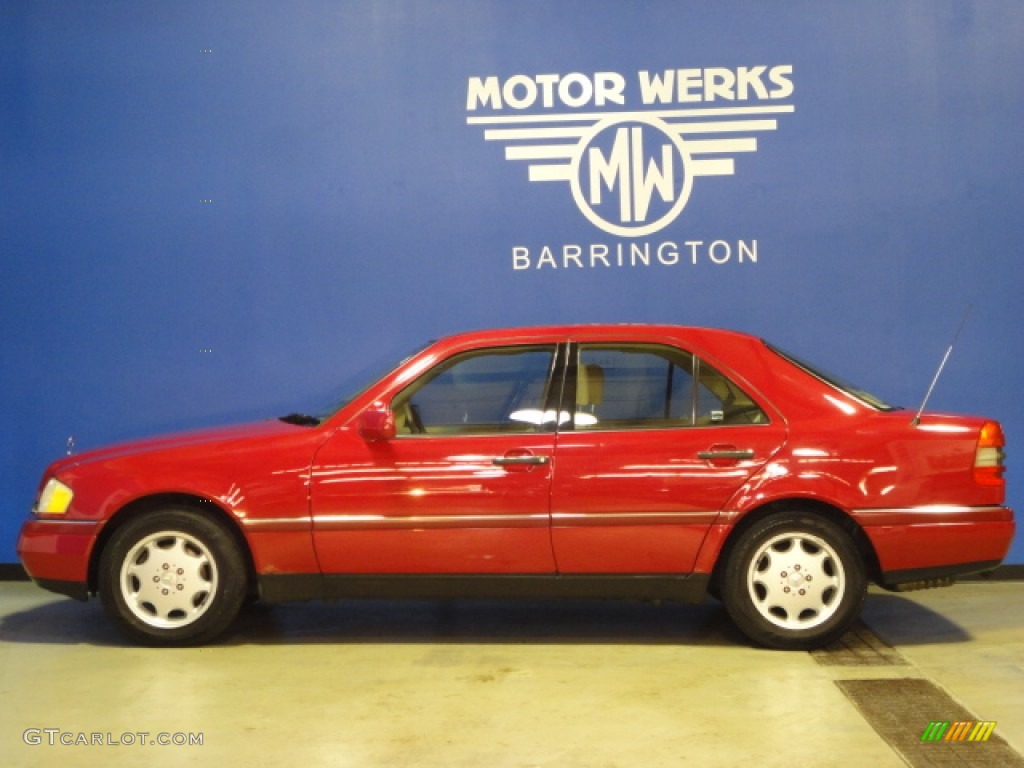 1994 C 280 Sedan - Imperial Red / Parchment photo #4