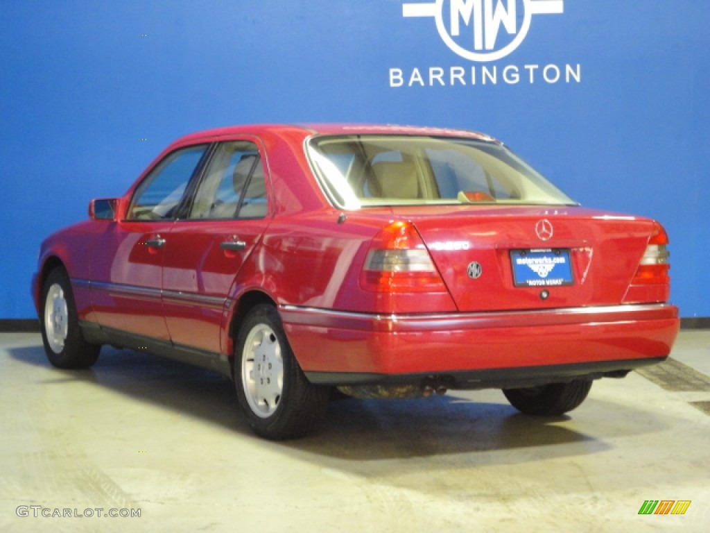 1994 C 280 Sedan - Imperial Red / Parchment photo #5