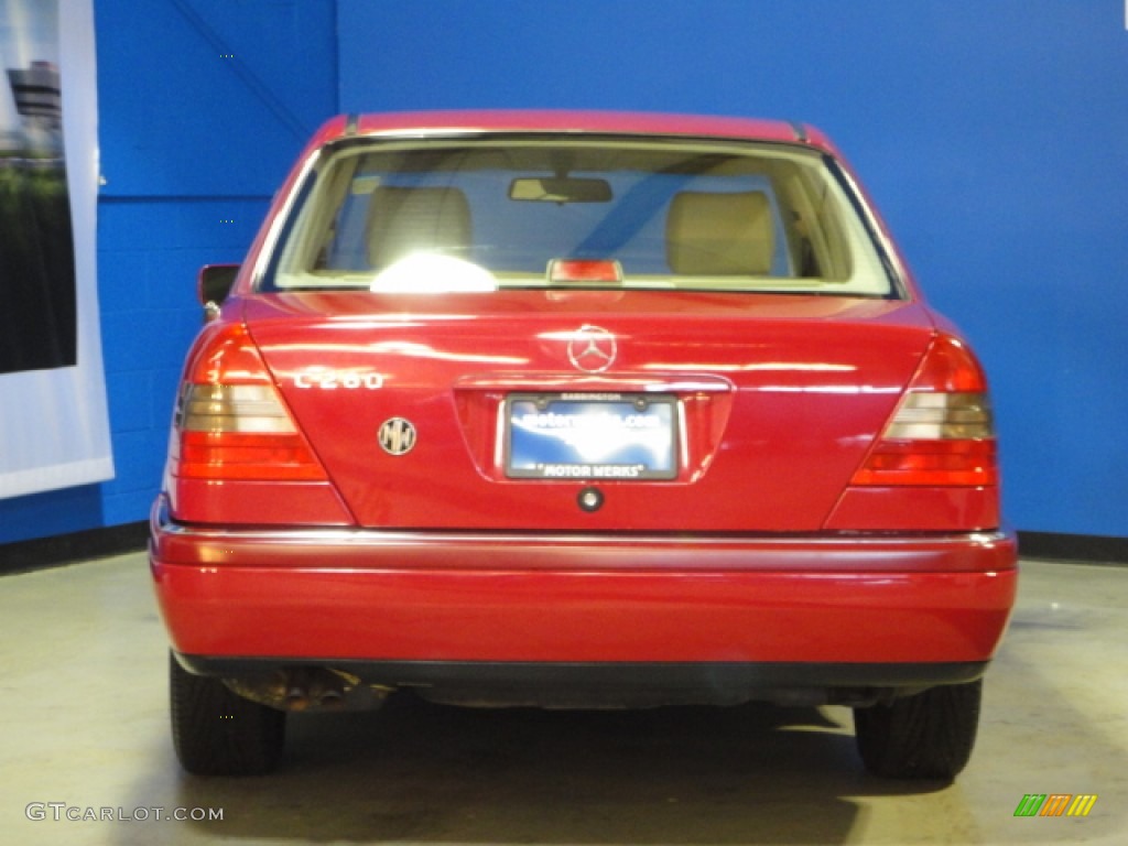 1994 C 280 Sedan - Imperial Red / Parchment photo #6