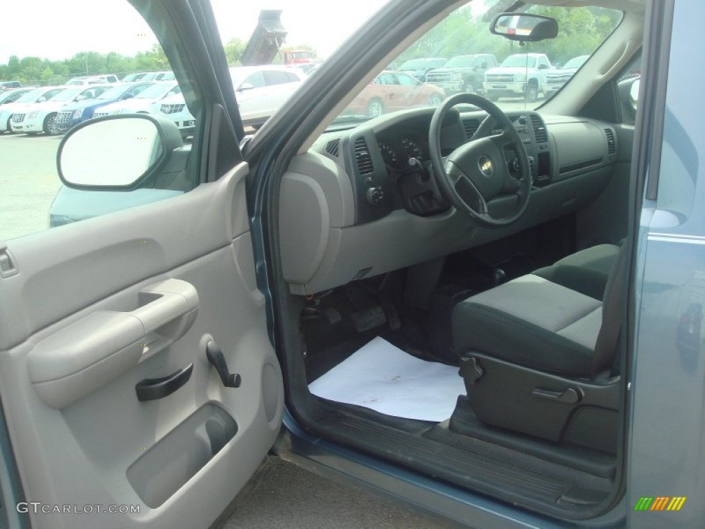 2009 Silverado 1500 LS Regular Cab 4x4 - Blue Granite Metallic / Dark Titanium photo #10