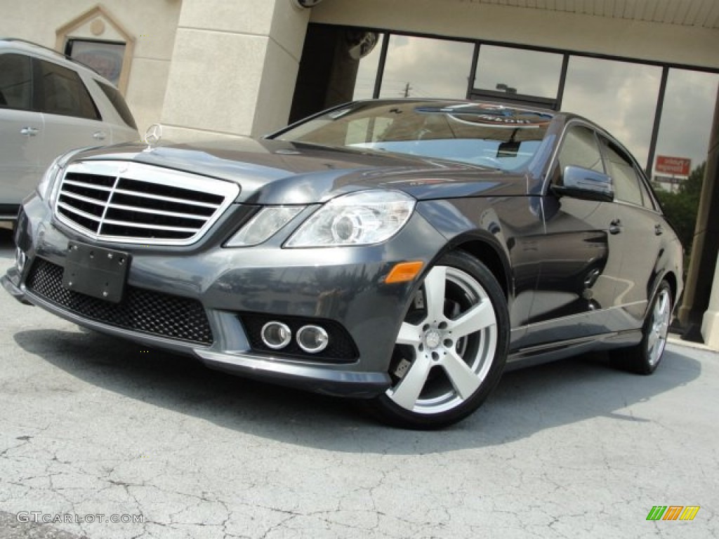 2010 E 350 4Matic Sedan - Steel Grey Metallic / Black photo #1