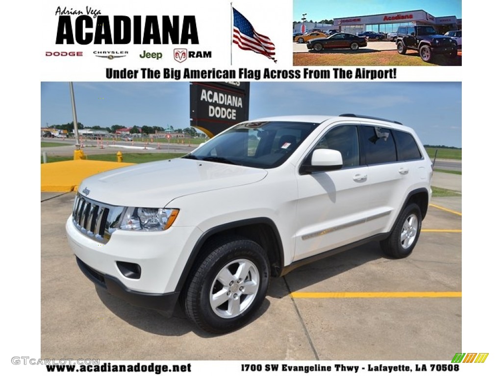 2012 Grand Cherokee Laredo - Stone White / Black photo #1