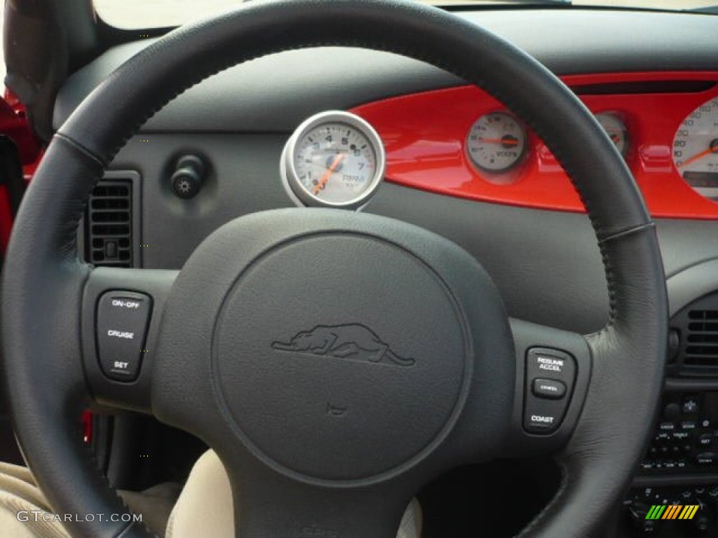1999 Plymouth Prowler Roadster Agate Steering Wheel Photo #65129236
