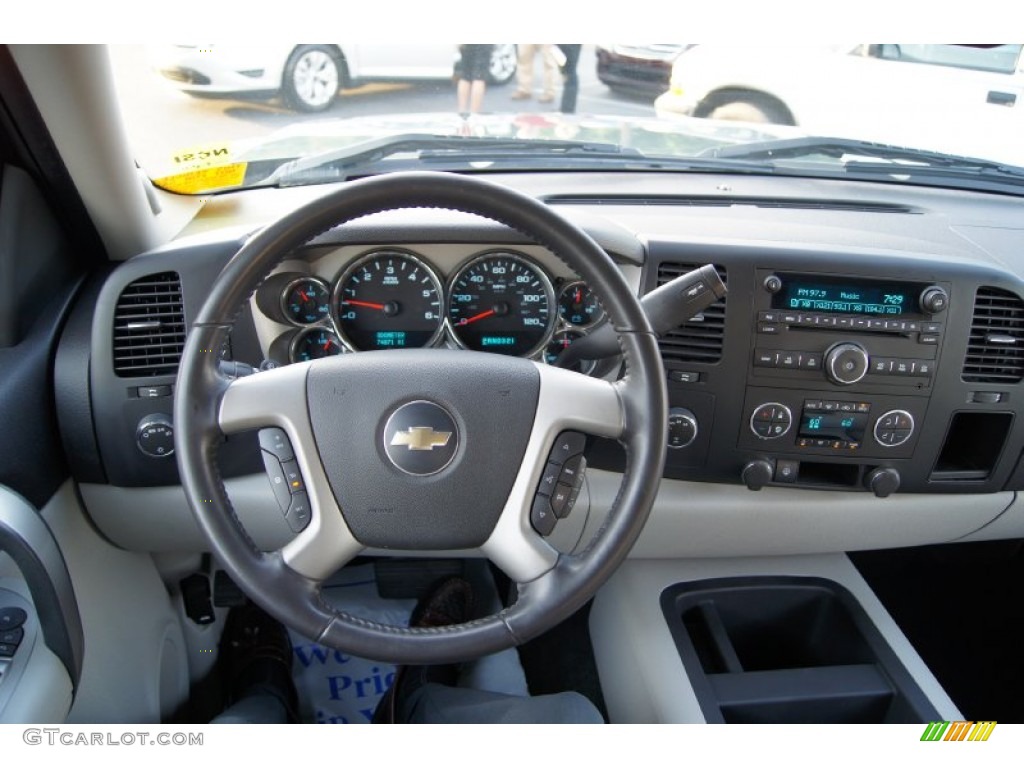 2008 Chevrolet Silverado 1500 LT Extended Cab 4x4 Light Titanium/Ebony Accents Dashboard Photo #65130559