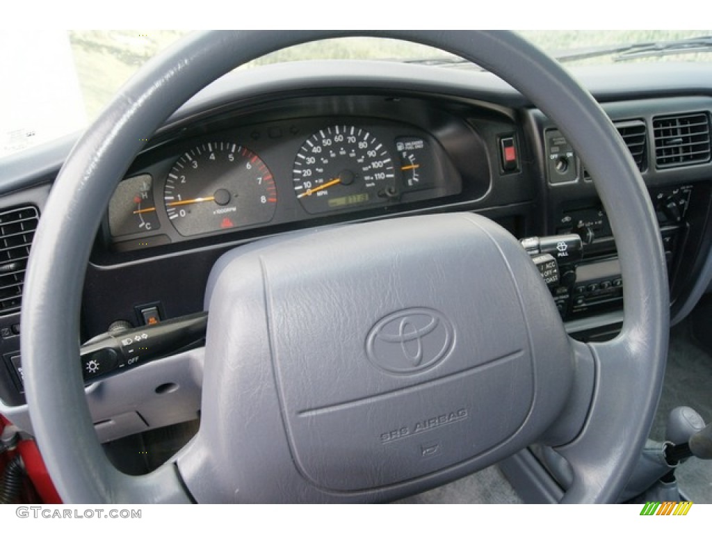 2000 Tacoma V6 TRD Extended Cab 4x4 - Sunfire Red Pearl / Oak photo #16