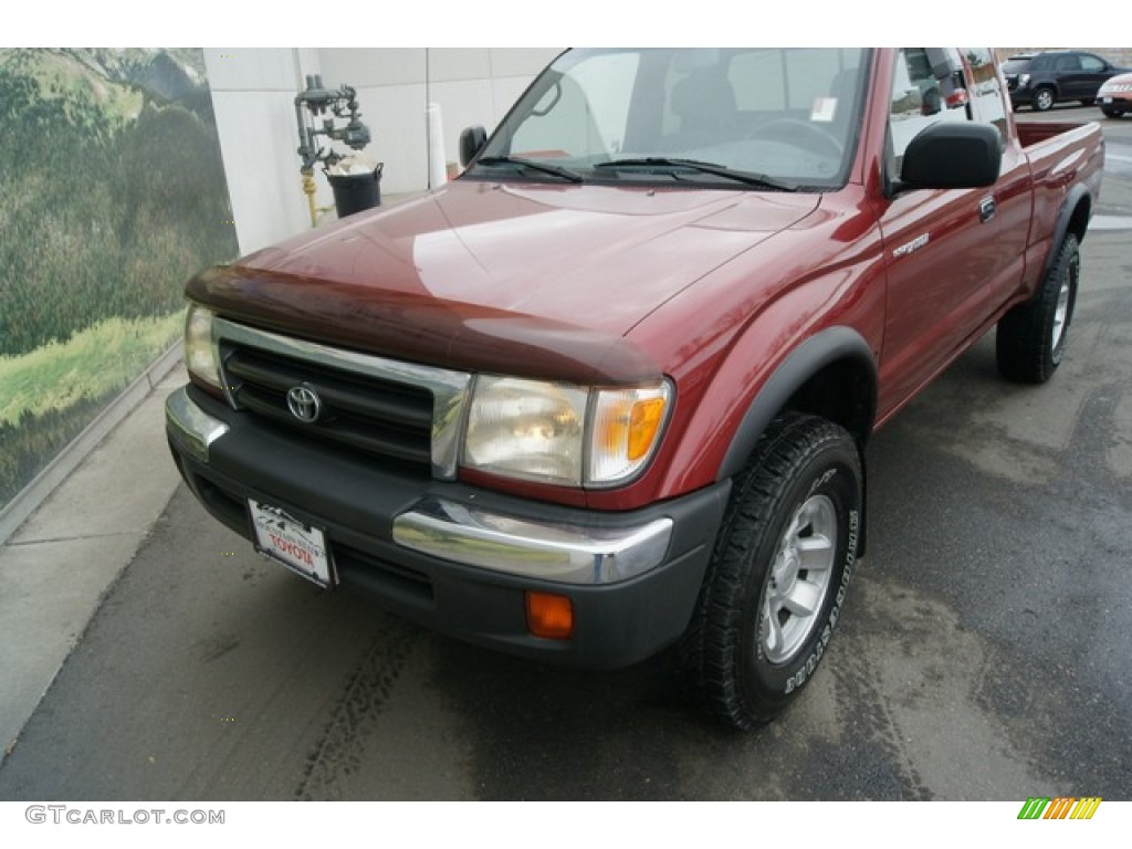 2000 Tacoma V6 TRD Extended Cab 4x4 - Sunfire Red Pearl / Oak photo #23