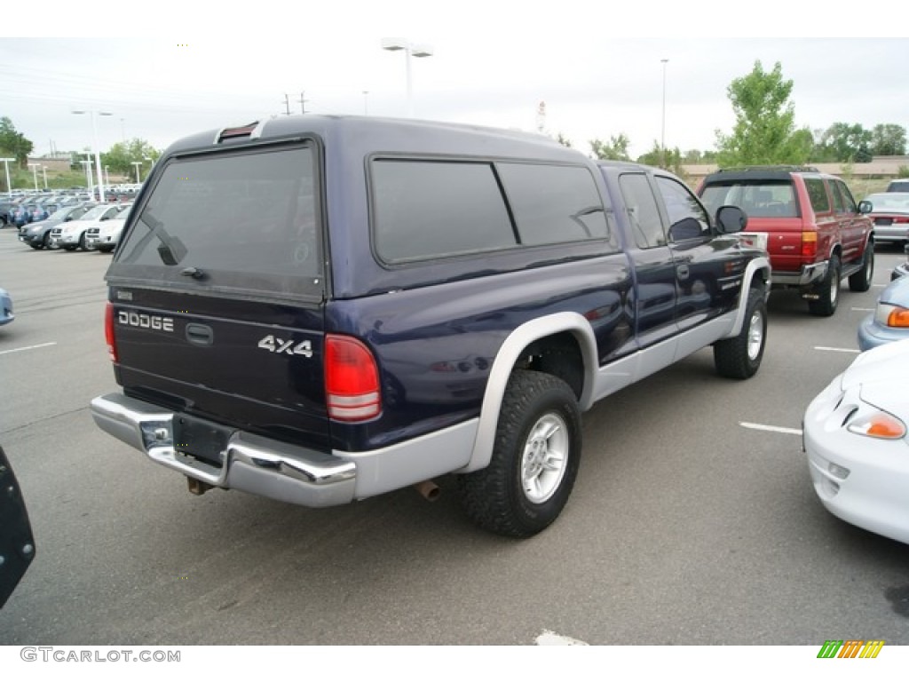 1998 Dakota SLT Extended Cab 4x4 - Intense Blue / Agate photo #2