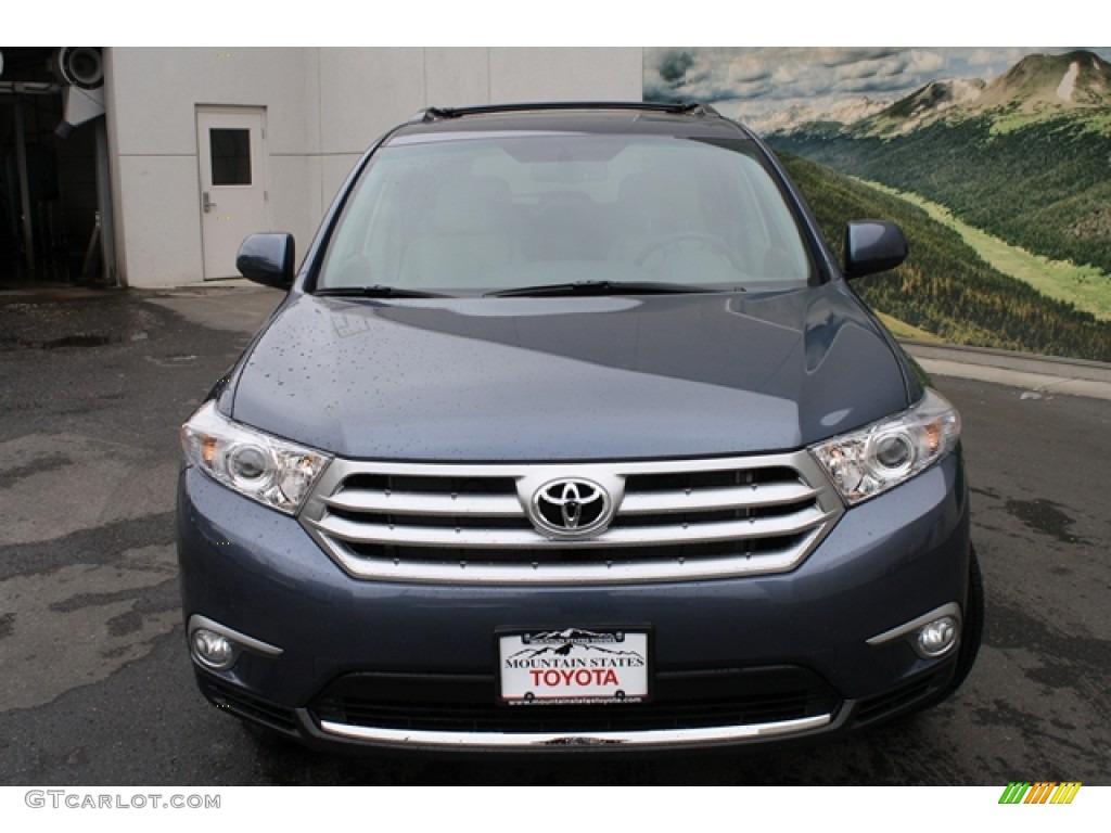 2012 Highlander SE 4WD - Shoreline Blue Pearl / Ash photo #2