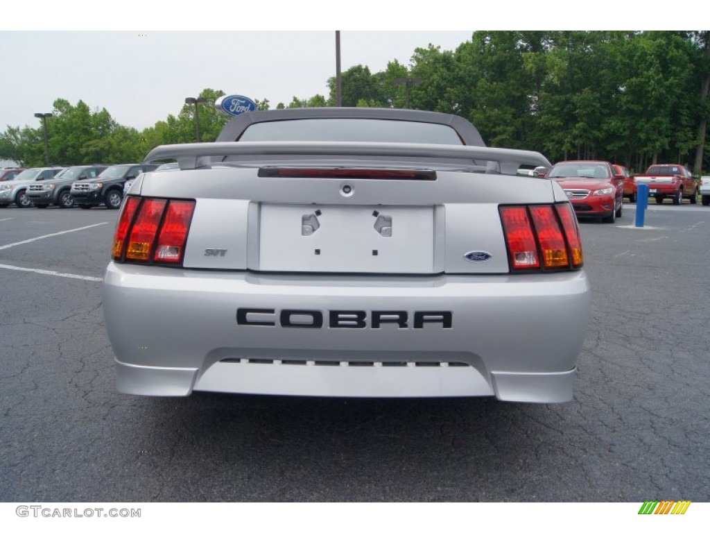 2001 Mustang Cobra Convertible - Silver Metallic / Dark Charcoal photo #4