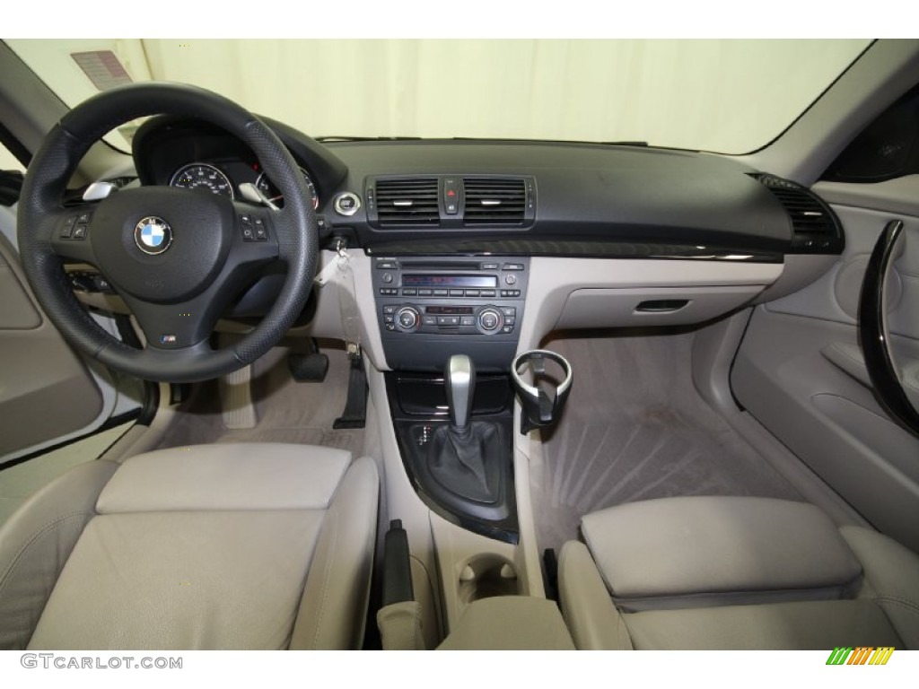 2008 1 Series 135i Coupe - Alpine White / Taupe photo #4