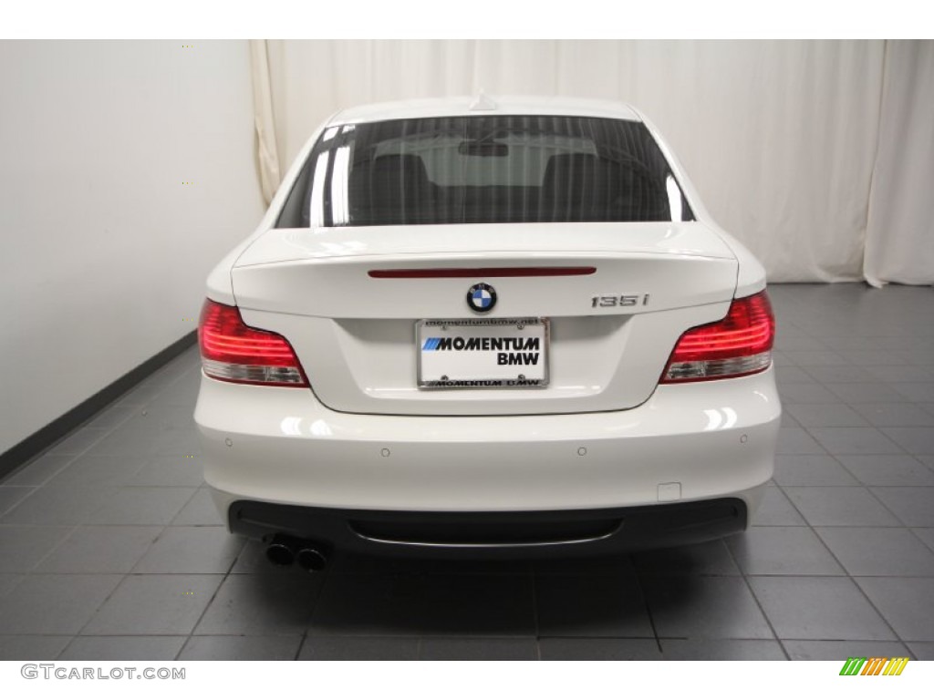 2008 1 Series 135i Coupe - Alpine White / Taupe photo #10