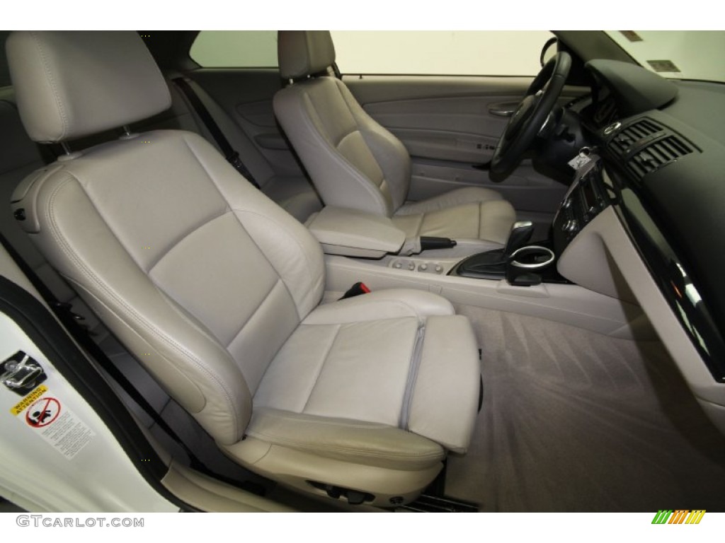 2008 1 Series 135i Coupe - Alpine White / Taupe photo #32