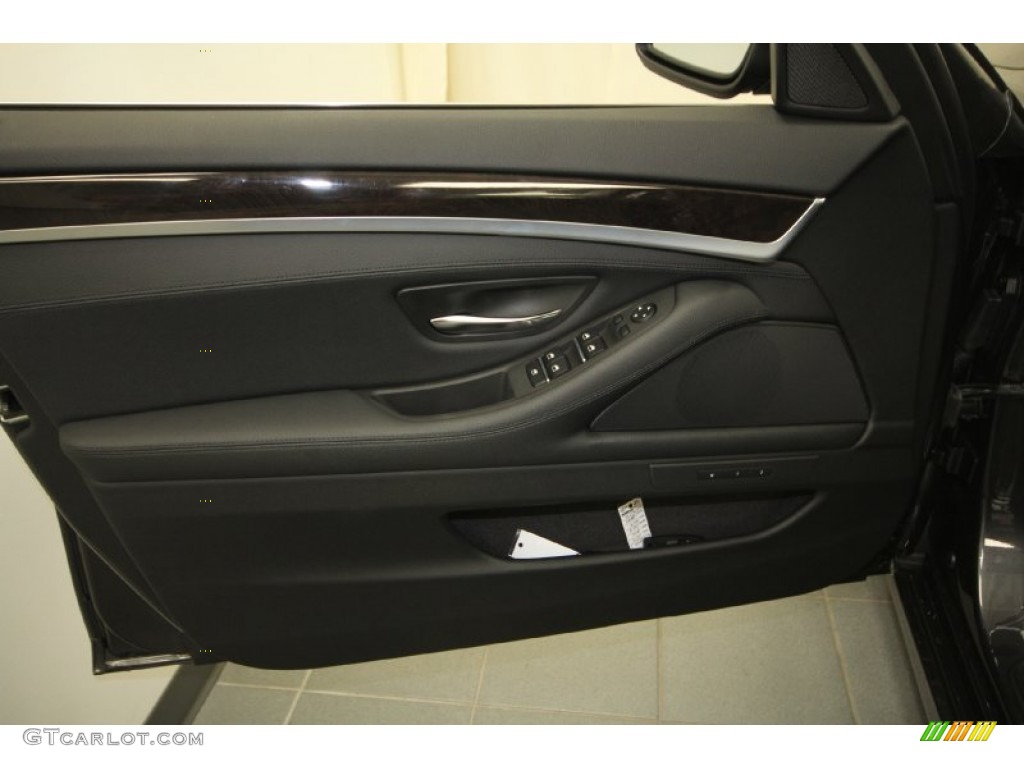 2012 5 Series 528i Sedan - Dark Graphite Metallic II / Black photo #13