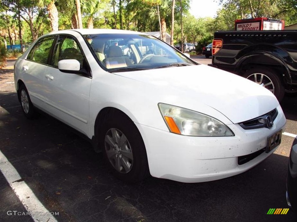 2003 Accord LX Sedan - Taffeta White / Ivory photo #1