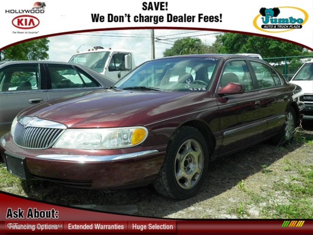 Autumn Red Metallic Lincoln Continental