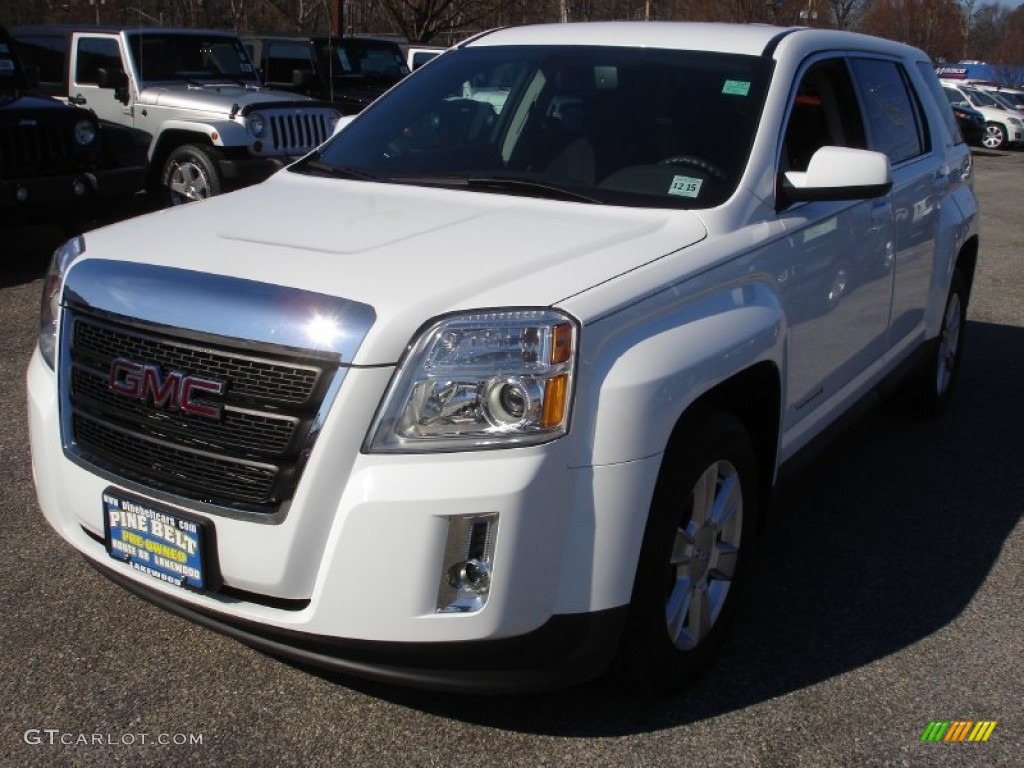 2011 Terrain SLE AWD - Olympic White / Light Titanium photo #1