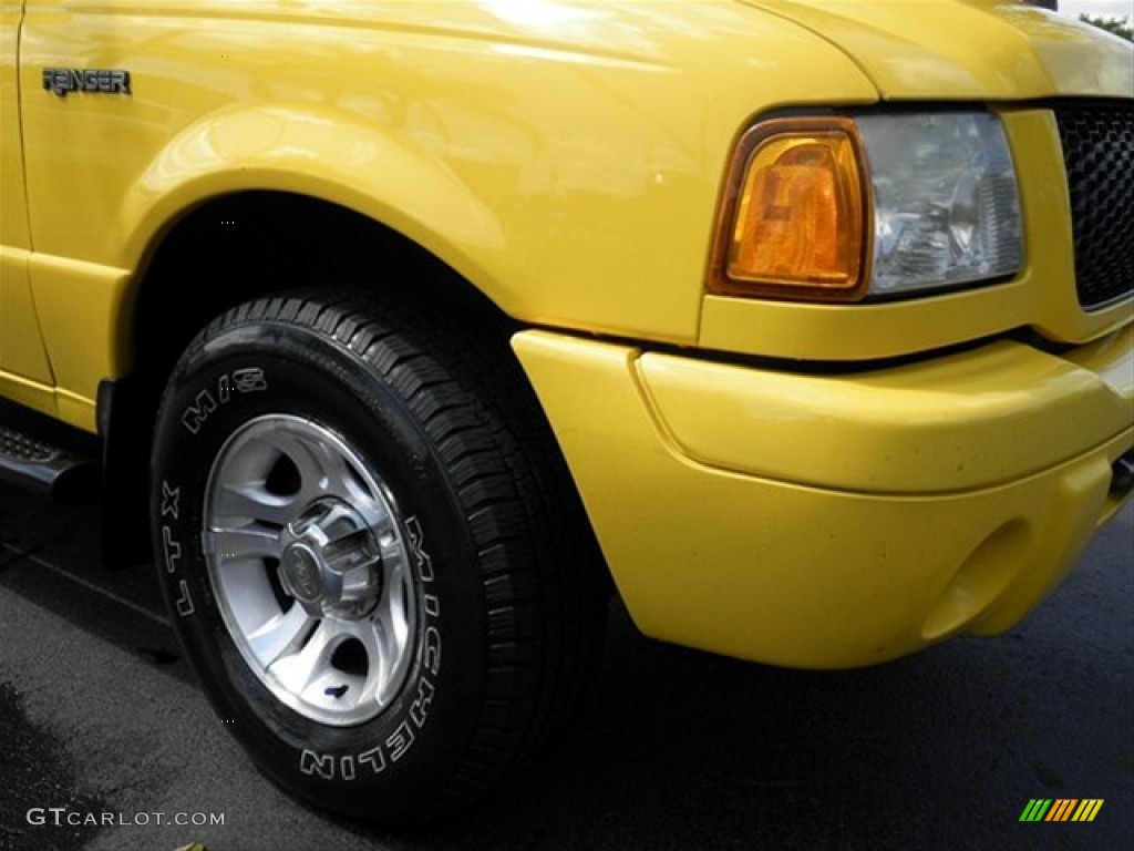 2001 Ranger Edge SuperCab - Chrome Yellow / Dark Graphite photo #2
