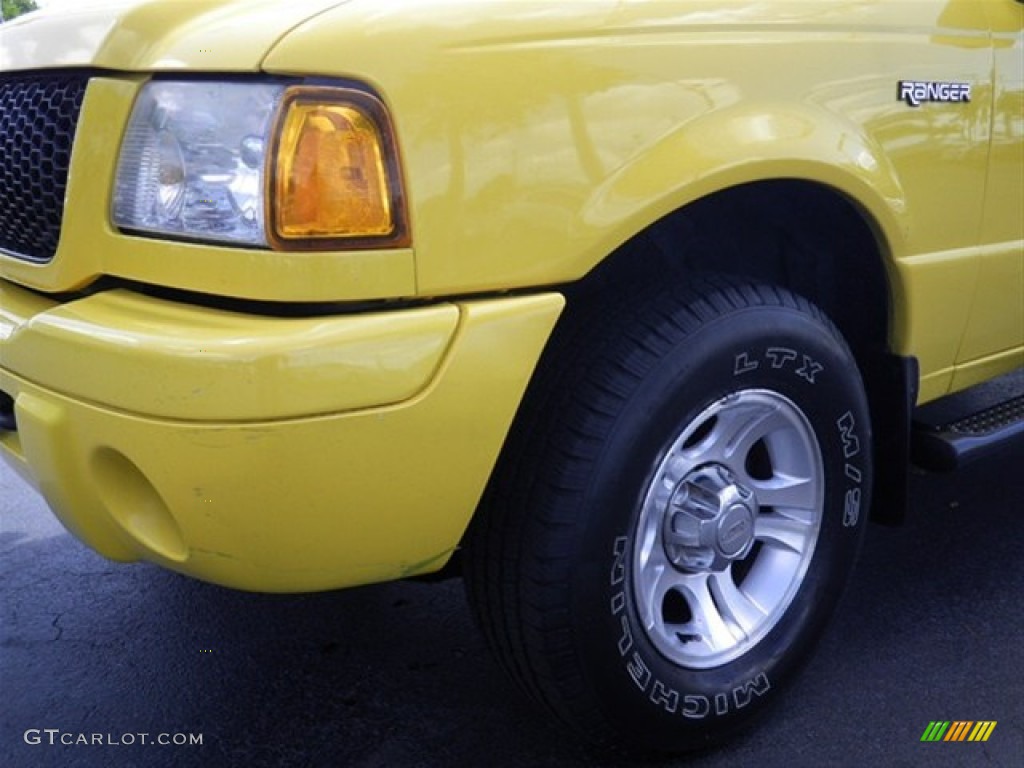 2001 Ranger Edge SuperCab - Chrome Yellow / Dark Graphite photo #4