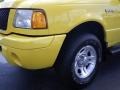 2001 Chrome Yellow Ford Ranger Edge SuperCab  photo #4