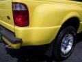 2001 Chrome Yellow Ford Ranger Edge SuperCab  photo #10