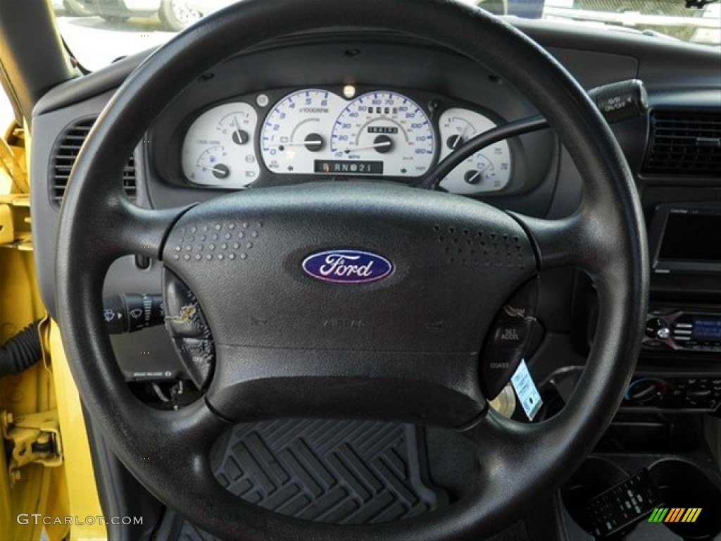 2001 Ford Ranger Edge SuperCab Dark Graphite Steering Wheel Photo #65137052