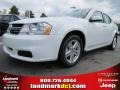 2012 Bright White Dodge Avenger SXT  photo #1