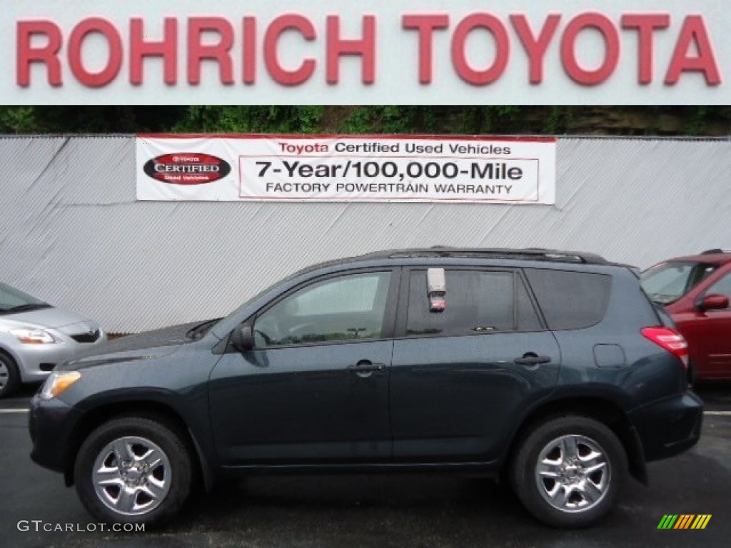 2009 RAV4 I4 - Black Forest Pearl / Sand Beige photo #1