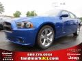 2012 Blue Streak Pearl Dodge Charger R/T Road and Track  photo #1