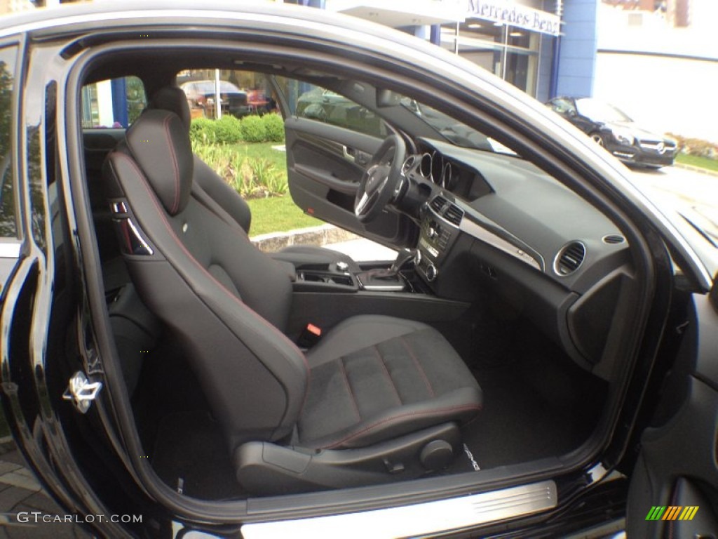 AMG Black/Red Stitching Interior 2012 Mercedes-Benz C 63 AMG Black Series Coupe Photo #65139758
