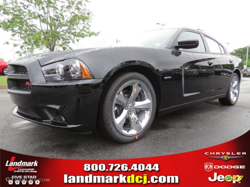 2012 Charger R/T Road and Track - Pitch Black / Black photo #1