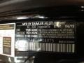  2012 SLS AMG Obsidian Black Metallic Color Code 197