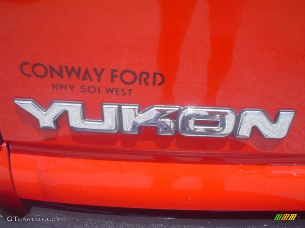 2000 Yukon SLT 4x4 - Fire Red / Medium Dark Oak photo #8