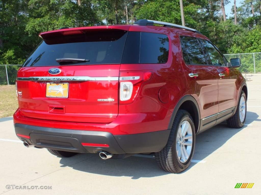 2013 Explorer XLT - Ruby Red Metallic / Medium Light Stone photo #5