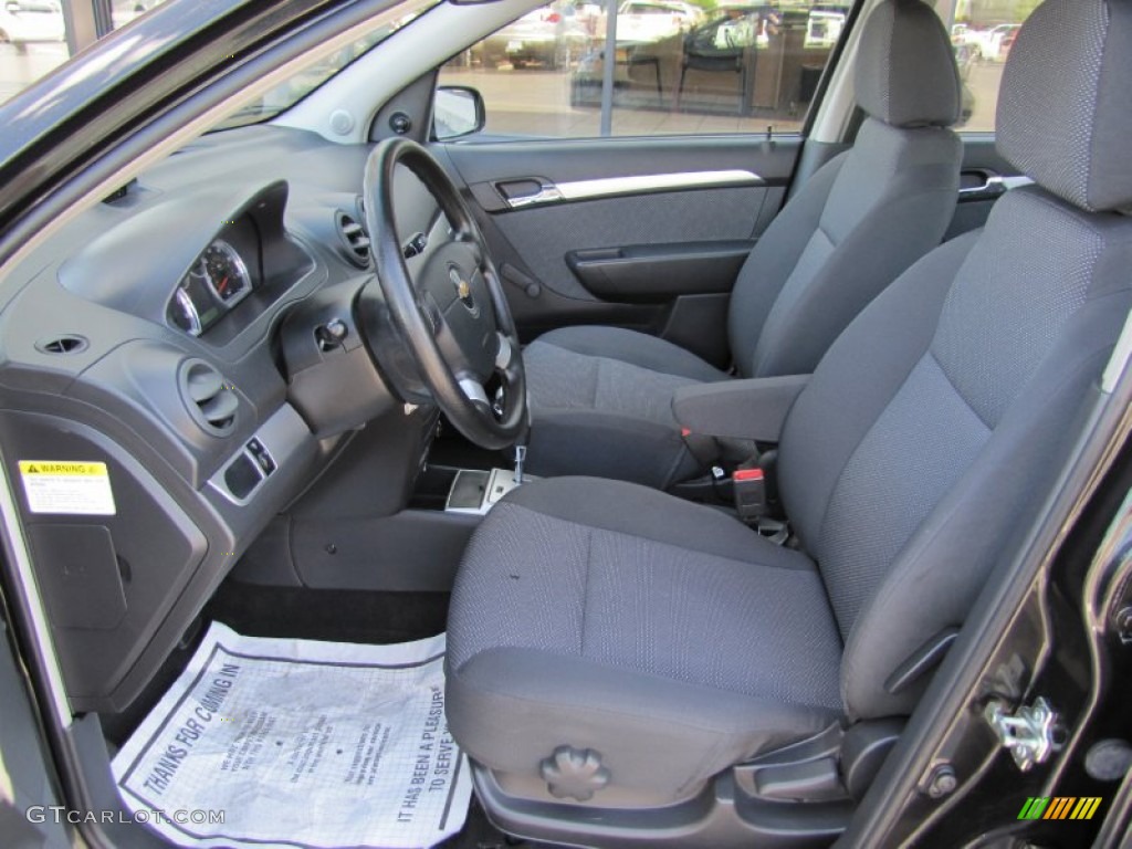 2010 Aveo LT Sedan - Black Granite / Charcoal photo #8