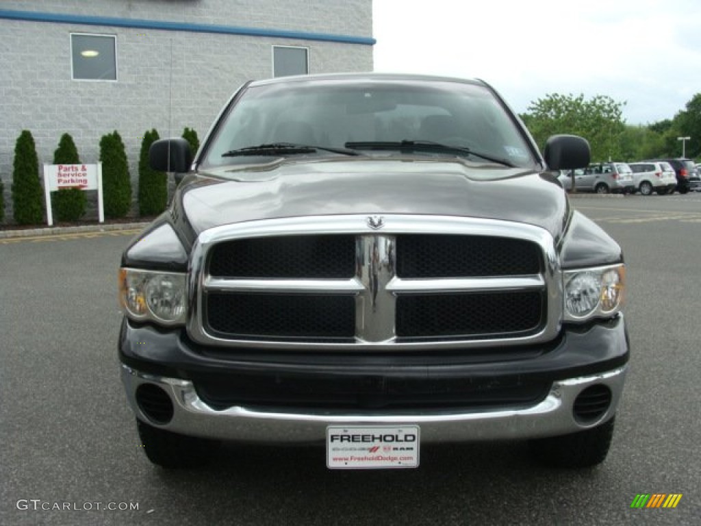 2004 Ram 1500 SLT Quad Cab 4x4 - Black / Dark Slate Gray photo #2