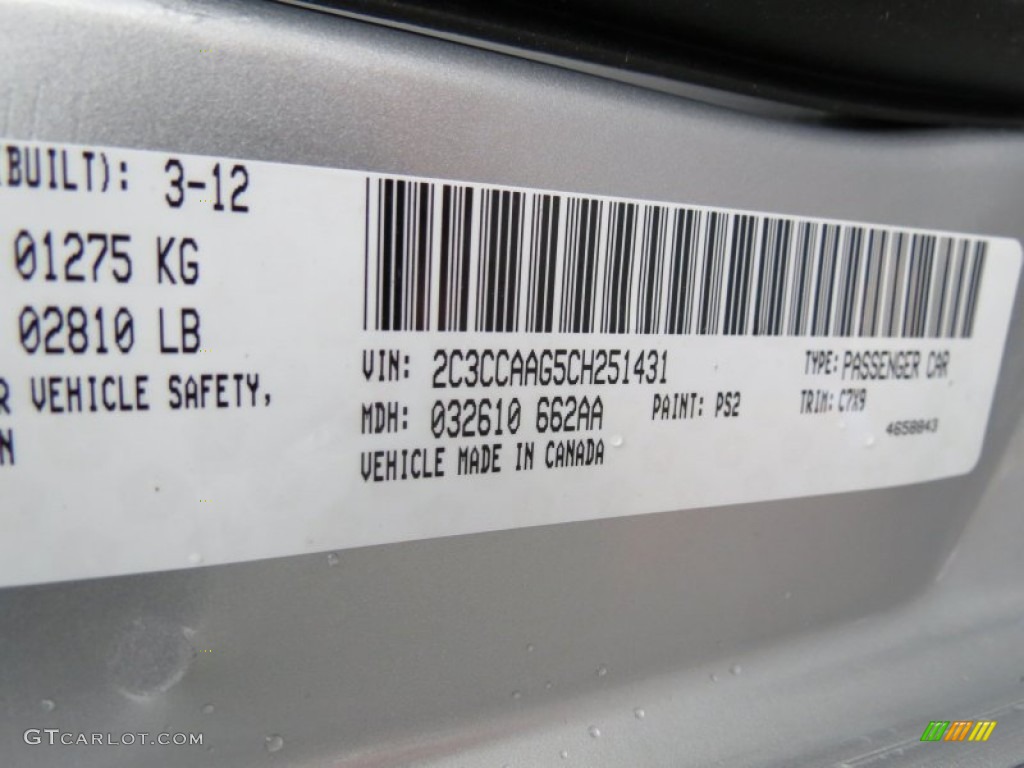 2012 300  - Bright Silver Metallic / Black photo #11