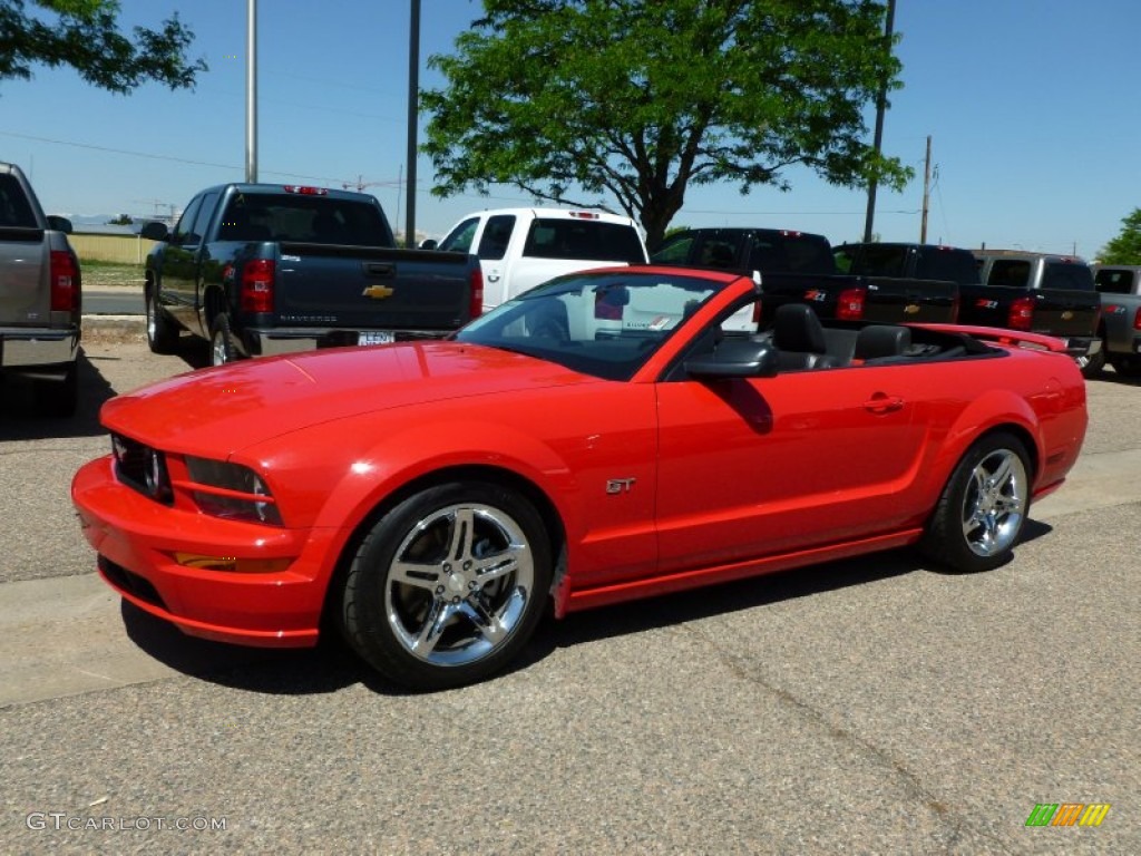 2007 Mustang GT Premium Convertible - Torch Red / Black/Red photo #1