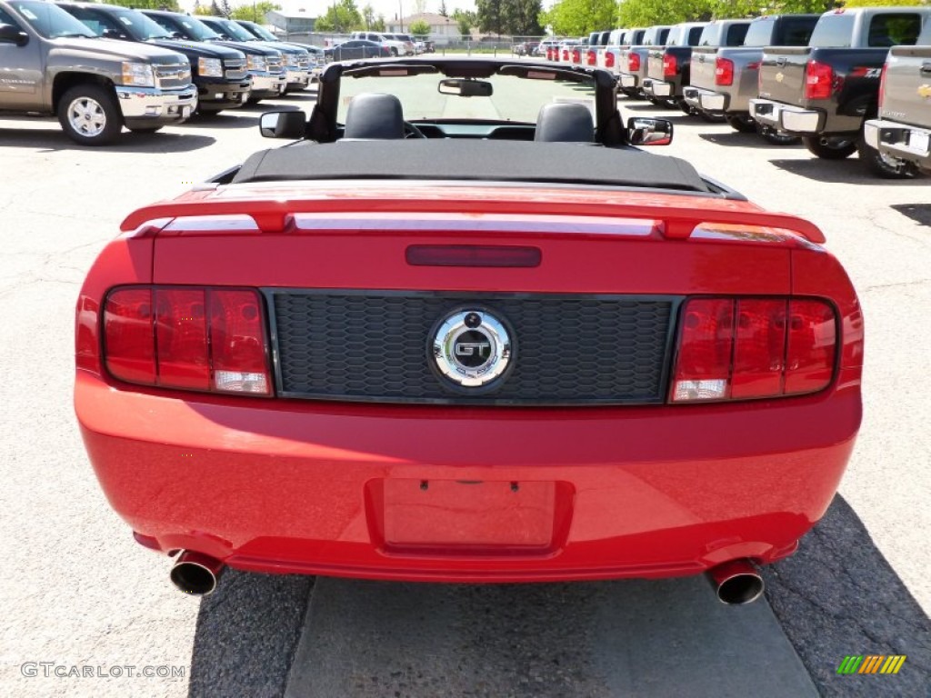 2007 Mustang GT Premium Convertible - Torch Red / Black/Red photo #5