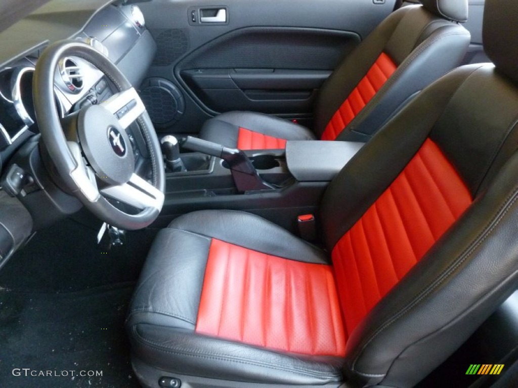 2007 Mustang GT Premium Convertible - Torch Red / Black/Red photo #9