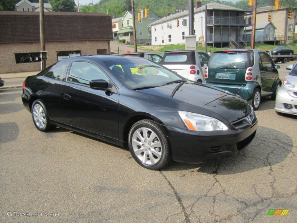 2006 Accord LX V6 Coupe - Nighthawk Black Pearl / Black photo #1