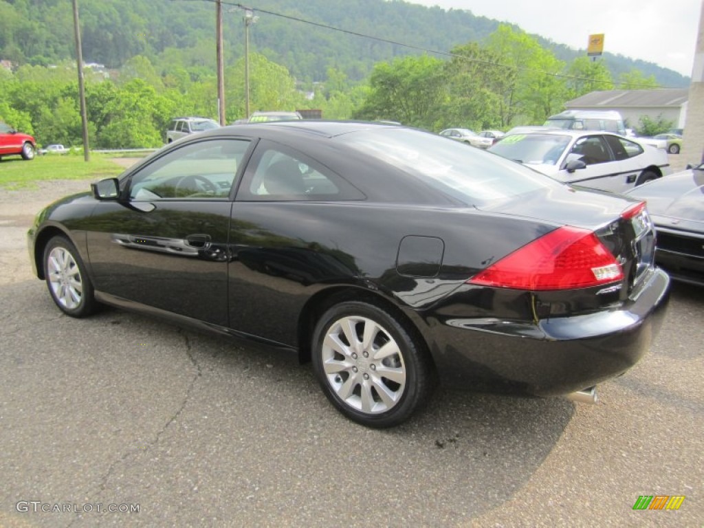 2006 Accord LX V6 Coupe - Nighthawk Black Pearl / Black photo #5