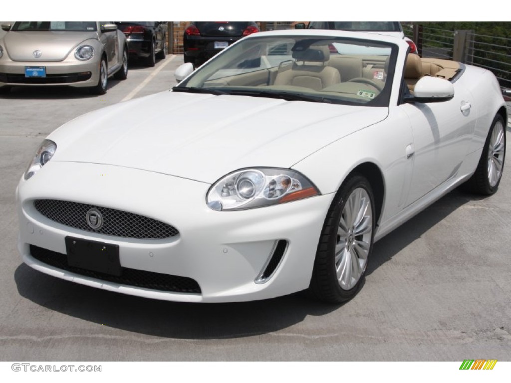 Polaris White 2011 Jaguar XK XK Convertible Exterior Photo #65143950