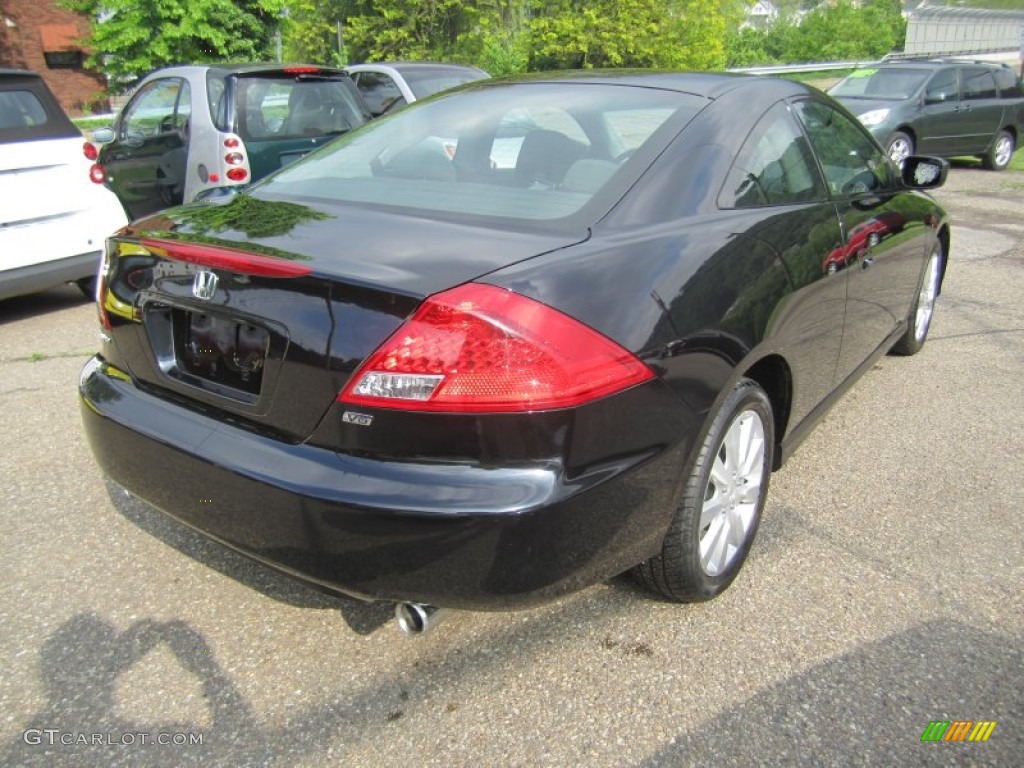 2006 Accord LX V6 Coupe - Nighthawk Black Pearl / Black photo #8